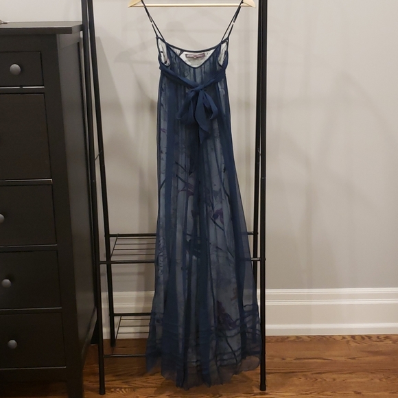 Navy blue long evening dress- XS - Picture 1 of 6